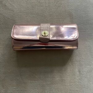 Metallic Pink Clutch Wallet